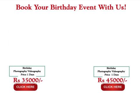 Birthday Ceremony Photography Videography Package & Price