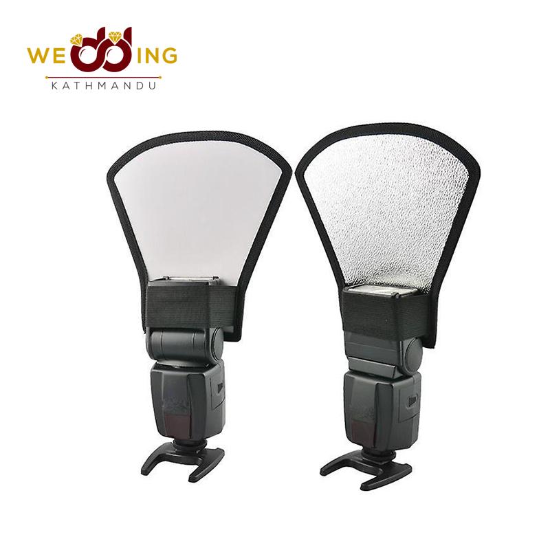 Flash Diffuser Reflector Silver White  for Camera Price