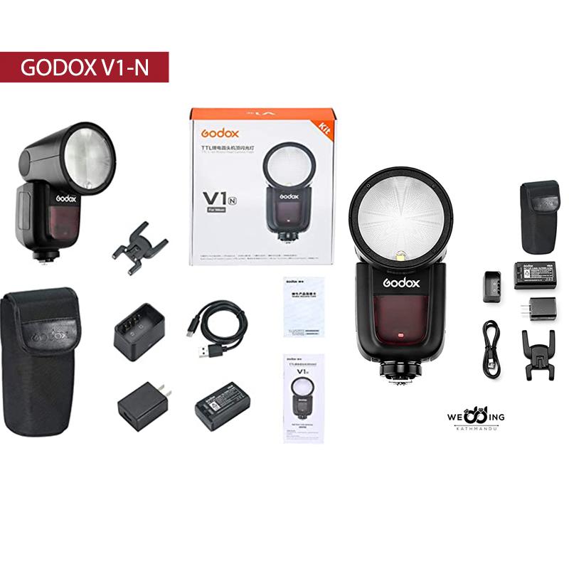 GODOX V1-N Round Head Speedlite DSLR Camera Flash  Price