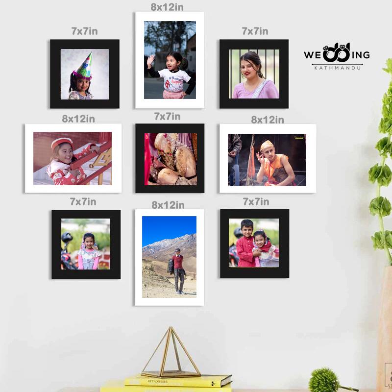 Black & White Collage Photo Frame 9 Set Price