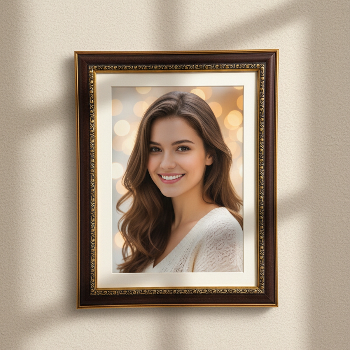 Classic Black Fiber Photo Frame – Premium Print Edition