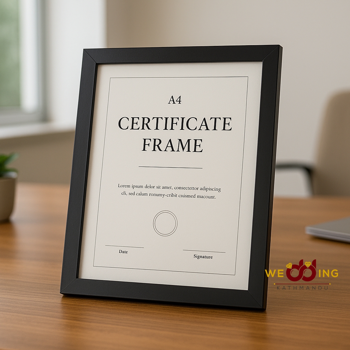 Certificate Black A4 frame Price